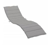 vidaXL Coussin de Chaise Longue Gris 200x50x3cm Tissu Oxford