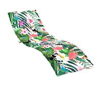 vidaXL Coussin de Chaise Longue, Matelas de Bain de Soleil Anti-Glissement, Décoration Jardin Terrasse Extérieur, Multicolore Tissu Oxford