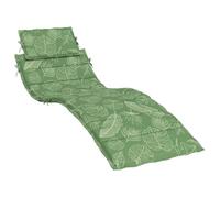 vidaXL Coussin de Chaise Longue Motif de Feuilles Tissu Oxford