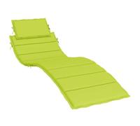 vidaXL Coussin de Chaise Longue Vert Vif 186x58x4 cm Tissu Oxford