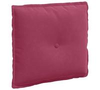 Vidaxl Coussin De Dos Bordeaux 50 X 45 Cm Tissu En Velours Côtelé
