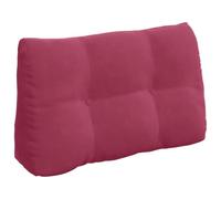 vidaXL Coussin de Dos Bordeaux 80 x 24 x 50 cm Velours