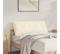 Vidaxl Coussin De Dos Crème 120 X 50 Cm Tissu En Velours Côtelé