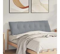 Vidaxl Coussin De Dos Gris Clair 160 X 19 X 50 Cm Tissu