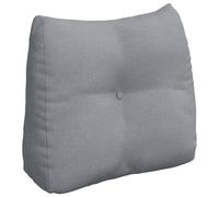 Vidaxl Coussin De Dos Gris Clair 60 X 24 X 50 Cm Tissu