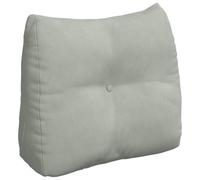 vidaXL Coussin de Dos Gris Clair 60 x 24 x 50 cm Velours, Salon Moderne, Coussin en Velours, Coussin de Soutien, Textile Doux pour la déco, Accessoire Multifonctionnel
