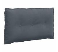 vidaXL Coussin de Dos Gris foncé 80 x 50 cm Tissu en Velours côtelé