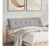 Vidaxl Coussin De Dos Gris Nuage 160 X 19 X 50 Cm Tissu