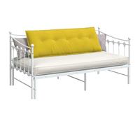 vidaXL Coussin de Dos Jaune 140 x 50 cm Tissu en Velours côtelé, Décor de Salon, Coussin Tout Doux, Oreiller de Soutien, Style Contemporain, Housses Amovibles, Confort Moelleux
