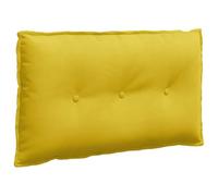vidaXL Coussin de Dos Jaune 80 x 50 cm Tissu en Velours côtelé