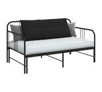 vidaXL Coussin de Dos Noir 120 x 50 cm Tissu en Microfibre, Coussins rectangulaires pour Salon, Housses Amovibles, Coussins de Dos en Microfibre pour Un Max de Confort