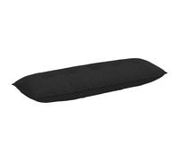 Vidaxl Coussin De Dos Noir 140 X 19 X 50 Cm Tissu