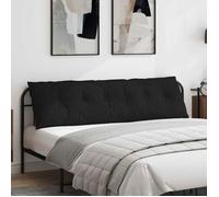 VIDAXL Coussin de dos noir 180 x 19 x 50 cm - déhoussable, rembourrage polyester