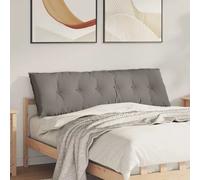 Vidaxl Coussin De Dos Taupe 160 X 19 X 50 Cm Tissu