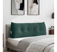 Vidaxl Coussin De Dos Vert Foncé 120 X 24 X 50 Cm Velours