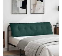 Vidaxl Coussin De Dos Vert Foncé 160 X 19 X 50 Cm Tissu