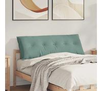 Vidaxl Coussin De Dos Vert Mer 140 X 50 Cm Tissu En Velours Côtelé