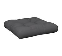 vidaXL Coussin de Palette Anthracite 60x60x12 cm Tissu
