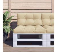 vidaXL Coussin de Palette Beige 70x40x12 cm Tissu