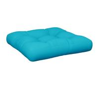 vidaXL Coussin de palette pour siège extérieur Turquoise 60x60x12 cm Tissu