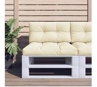 vidaXL Coussin de Palette crème 80x40x12 cm Tissu