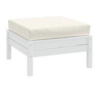 Vidaxl Coussin De Palette Crème Mélangé 60x60x10 Cm Tissu