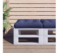 vidaXL Coussin de Palette, Galette de Siège Imperméable, Coussin de Jardin, Décoration d'Extérieur Terrasse, Bleu Marine 378222