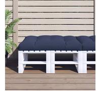 vidaXL – Coussin de palette 120x80x12 cm – Tissu bleu marine – Pour canapé et extérieur