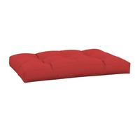 vidaXL Coussin de Palette Rouge 120x80x12 cm Tissu