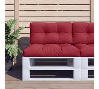 vidaXL Coussin de palette Rouge Bordeaux