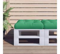 Vidaxl Coussin De Palette Vert 60x60x12 Cm Tissu