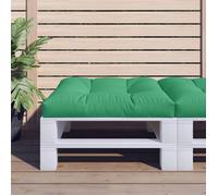 vidaXL Coussin de palette vert 70x70x12 cm tissu 360474