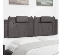 vidaXL Coussin de tête de lit Viana – Similicuir Gris 160 cm