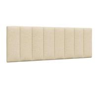 vidaXL Coussin de tête de lit crème 140 cm tissu