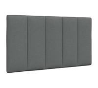 vidaXL Coussin de tête de lit Hanko Gris foncé 90 cm Tissu