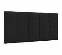 vidaXL Coussin de tête de lit Hanko Noir 100 cm Tissu