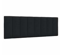 vidaXL Coussin de tête de lit noir 120 cm tissu