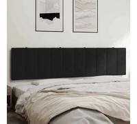 vidaXL Coussin de tête de lit Hanko noir 200 cm velours