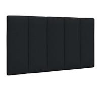 vidaXL Coussin de tête de lit Hanko Noir 90 cm Tissu