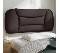 vidaXL Coussin de tête de lit Hvar marron foncé 80 cm tissu