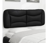 vidaXL Coussin de tête de lit Hvar noir 120 cm similicuir