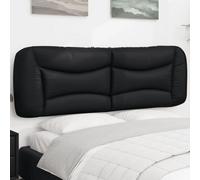 vidaXL Coussin de tête de lit noir 152 cm similicuir