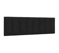 vidaXL Coussin de tête de lit noir 160 cm tissu 4019172