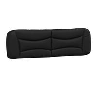 vidaXL Coussin de tête de lit Noir 180 cm en Similicuir