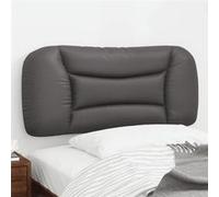 vidaXL Coussin de tête de lit Hvar gris 80 cm similicuir