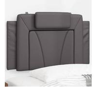 vidaXL Coussin de tête de lit Viana gris 80 cm similicuir