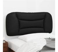 vidaXL Coussin de tête de lit noir 90 cm similicuir