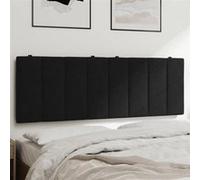 vidaXL Coussin de Tête de Lit, Oreiller de Tête de Lit avec Bandes Auto-agrippantes, Coussin Rembourré Chambre à Coucher, 374671 Noir G