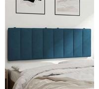 vidaXL Coussin de Tête de Lit, Oreiller de Tête de Lit avec Bandes Auto-agrippantes, Coussin Rembourré Chambre à Coucher, 374673 Bleu G
