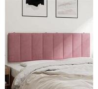 vidaXL Coussin de Tête de Lit, Oreiller de Tête de Lit avec Bandes Auto-agrippantes, Coussin Rembourré Chambre à Coucher, 374680